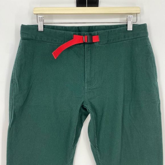 Topo Designs Womens Climb Pants Size L Organic Cotton Outdoor Hiking NWT Green - Picture 6 of 12
